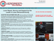 Tablet Screenshot of evergreenlaser.com